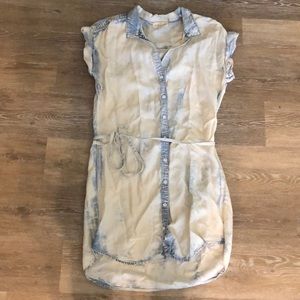 Women’s casual button up dress cloth & stone small